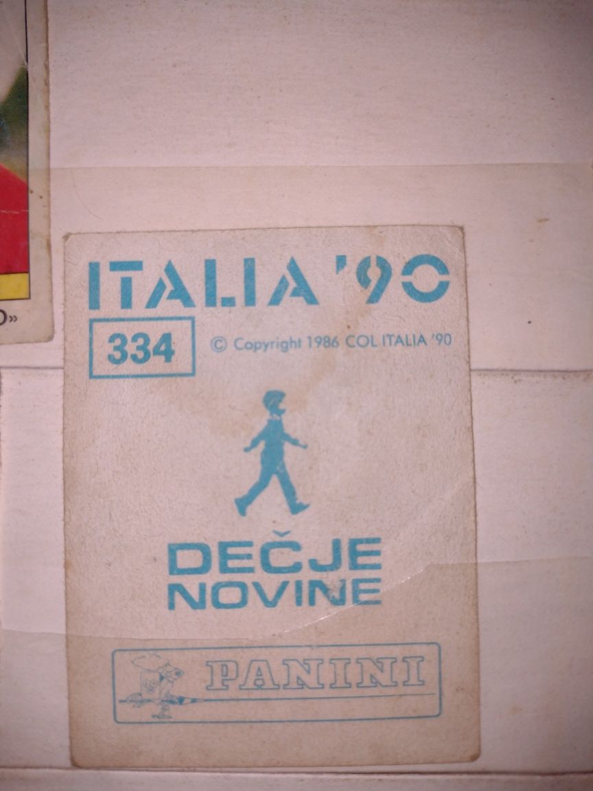 Sticker abțibild WC Italia 90' 1990