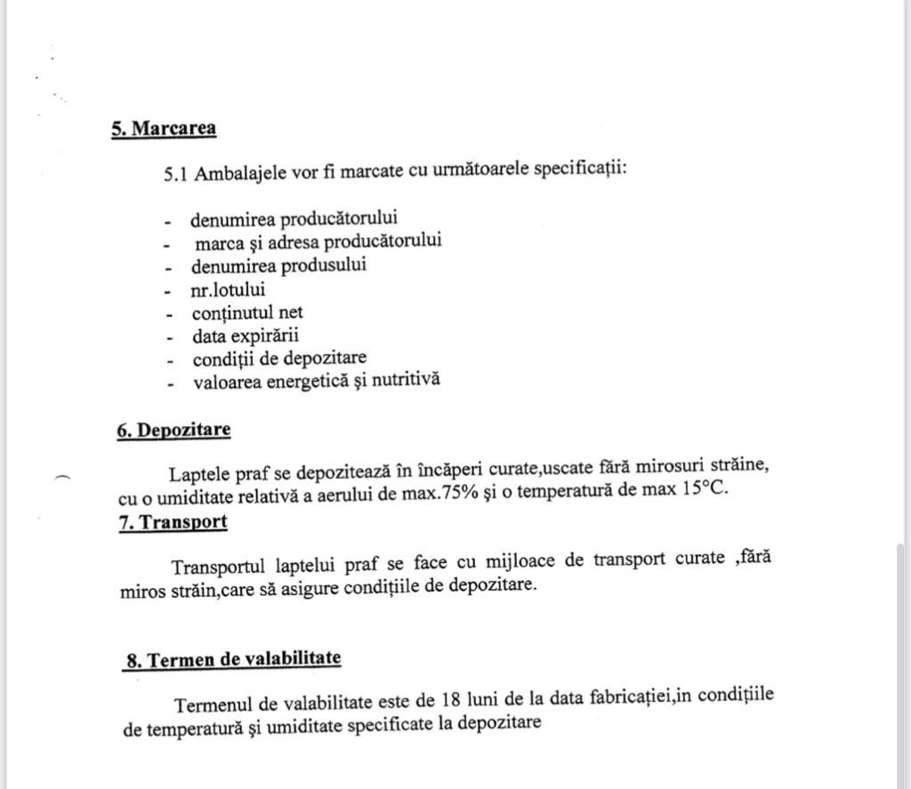 Lapte praf vrac en-gros