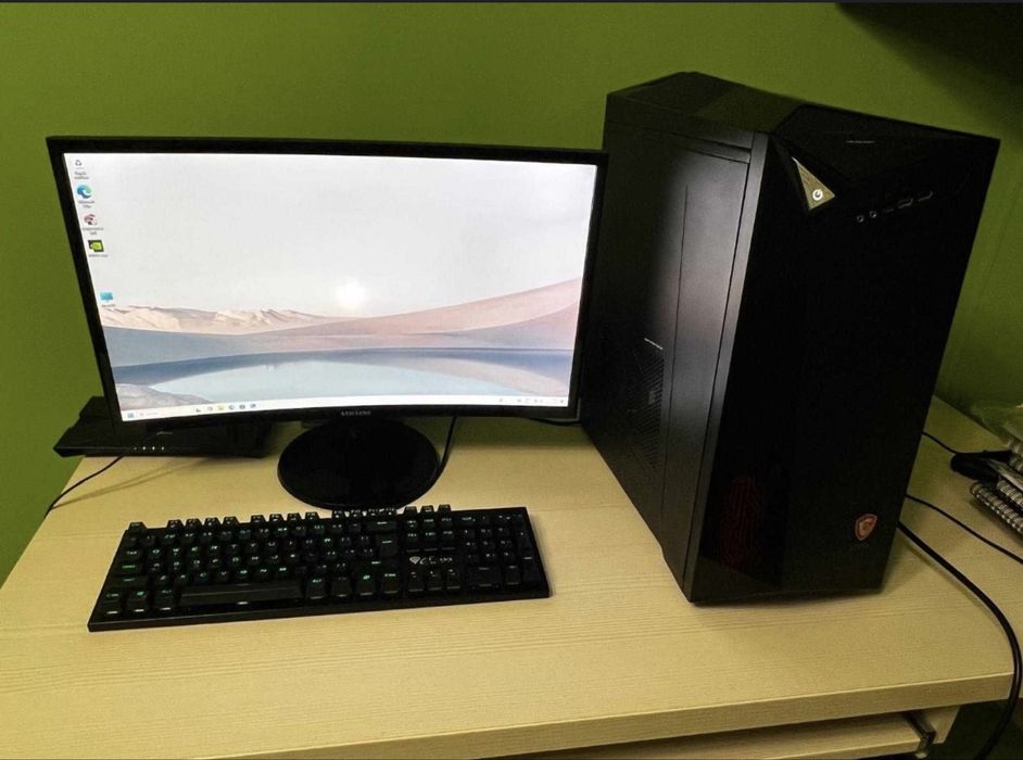 Kit PC i5 7400 8 Gb GTX1050 240 GB SSD+2 TB HDD +Monitor Samsung