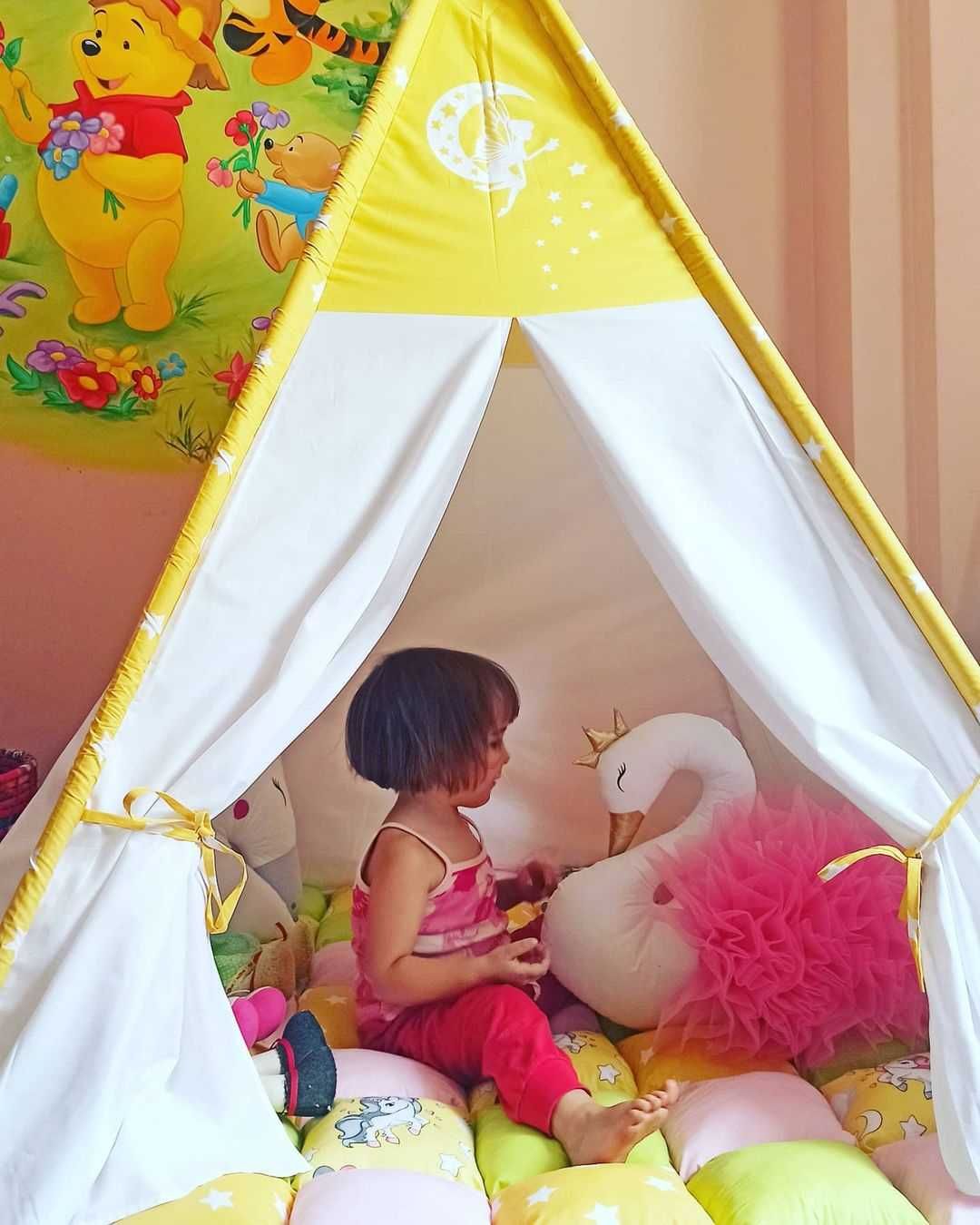 Vanzare cort de joaca teepee Yellow Stars