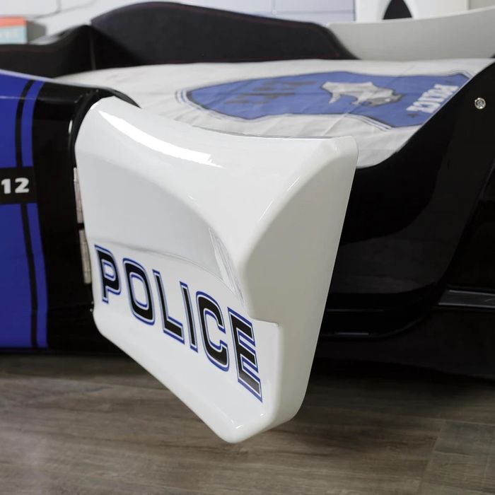 POLICE Pat copii 90x190cm, somieră si saltea incluse