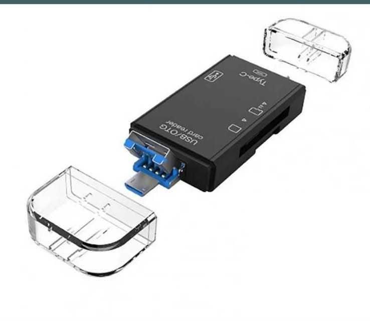 Card reader cu conectivitate la USB, micro USB si TypeC