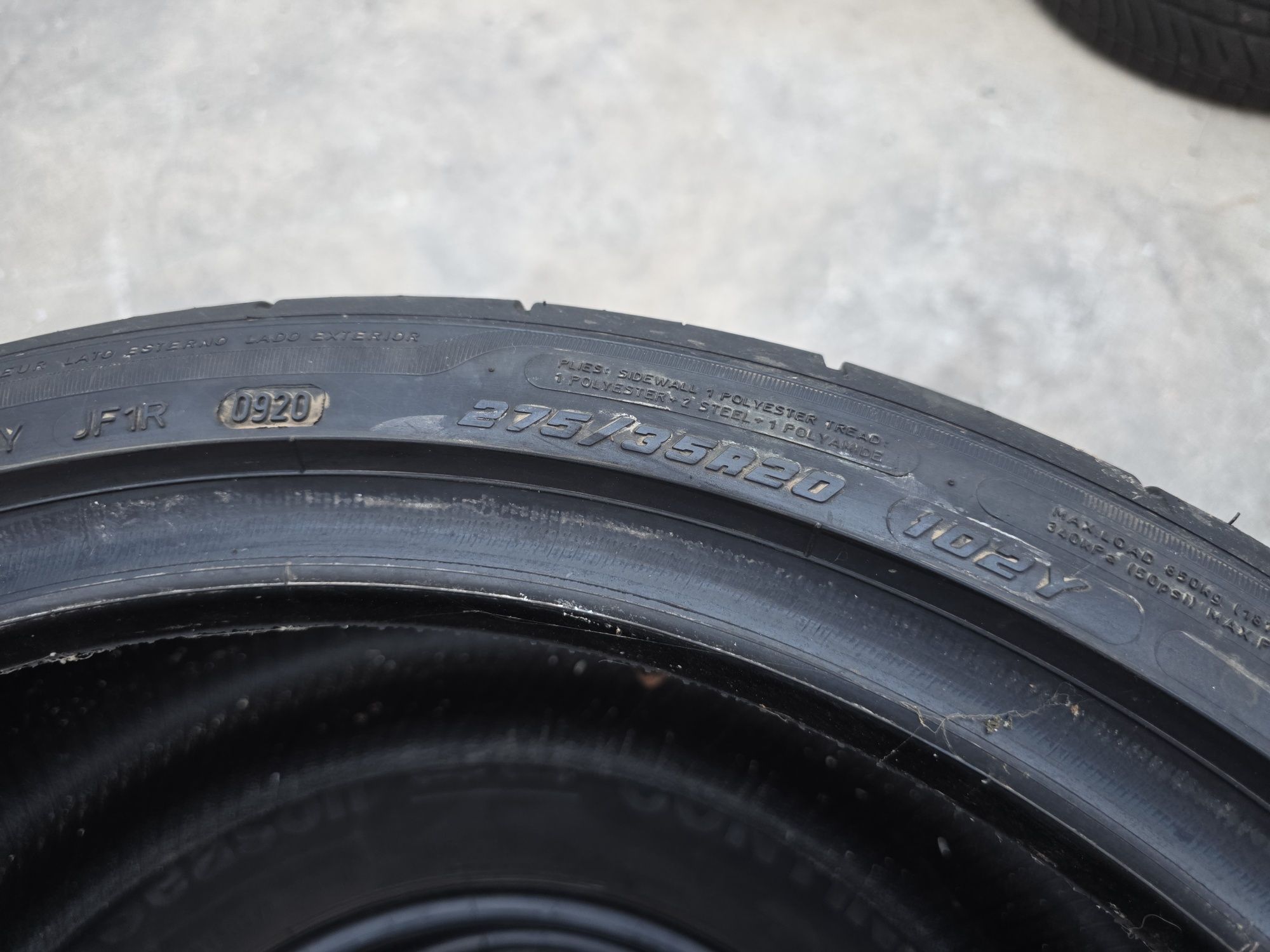 2бр Летни гуми 275 35 20 - Goodyear Runflat