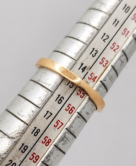 Inel din aur 14K cu pietre semiprețioase albe și rubin – mărimea 55