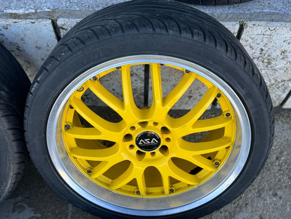 Продавам 4 бр джанти  5x112с гуми 225/35