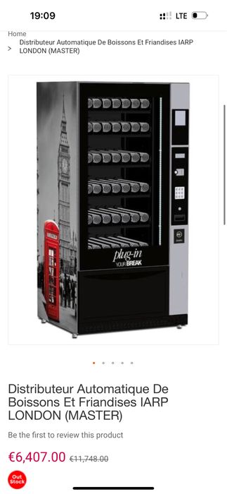 Automat vending vitrina automata snak sucuri si dulciuri