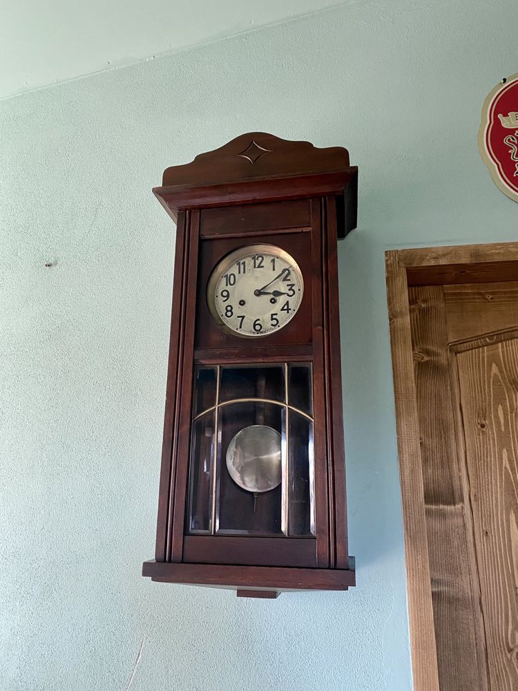 Ceas vechi cu pendul de perete Junghans 1922