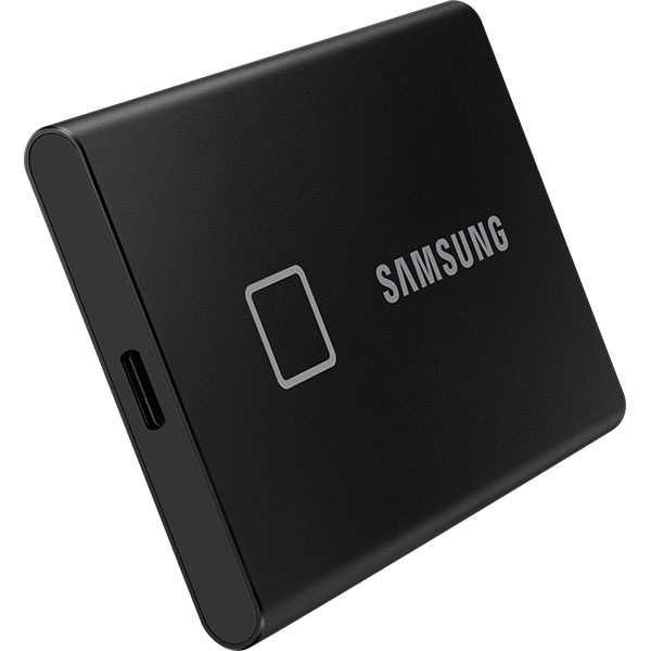 Samsung T7 Touch SSD 1TB 2.5inch, securizare cu amprenta, negru