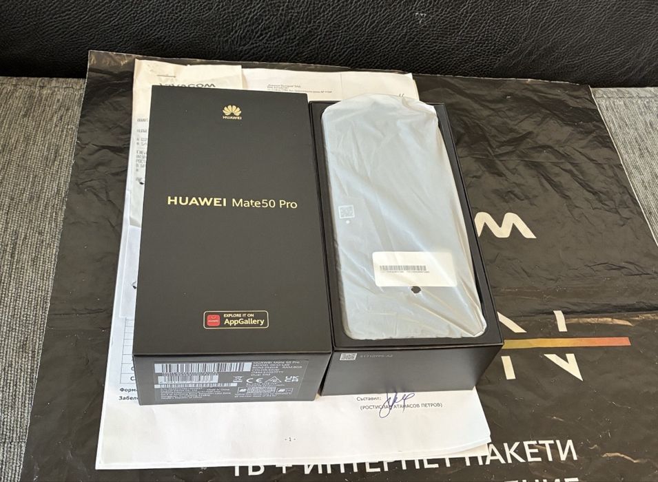 256GB Huawei Mate 50 Pro Vivacom Гаранция до 2025 г. Silver