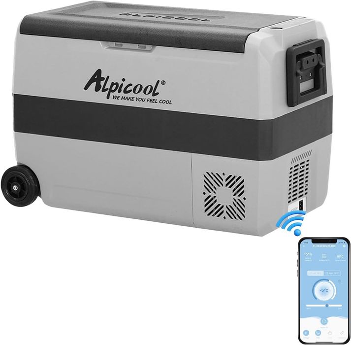 Frigider portabil Alpicool50L,dublu compartiment,12V/24V/220V