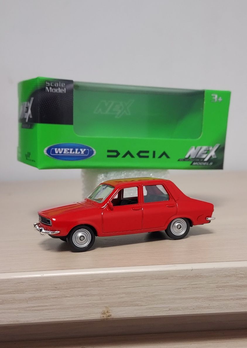 Macheta Dacia 1300 Welly+revista Dacia 1310-masinuta vintage colectie