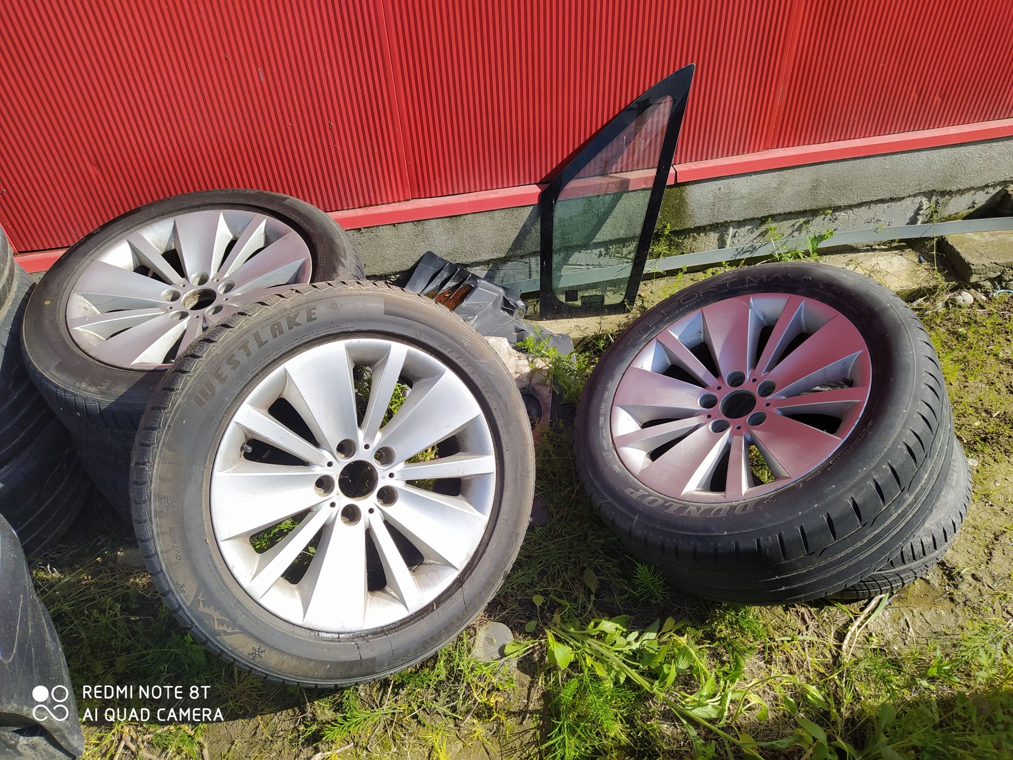 Jante BMW seria 7, E65, 18 inch, 5x120, anvelope iarna