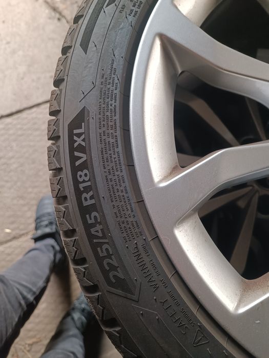 Jante Audi R 18 S-Line A4 B9 cu Cauciucuri Iarnă Noi