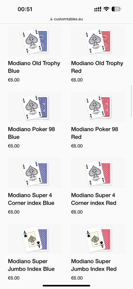 Carti de joc de plastic copag modiano fournier kem bee bycicle aviator