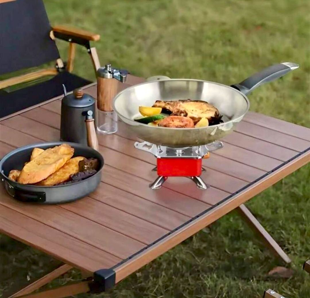 Arzător camping Mini aragaz camping, aprindere electrică + Gaz 400ml