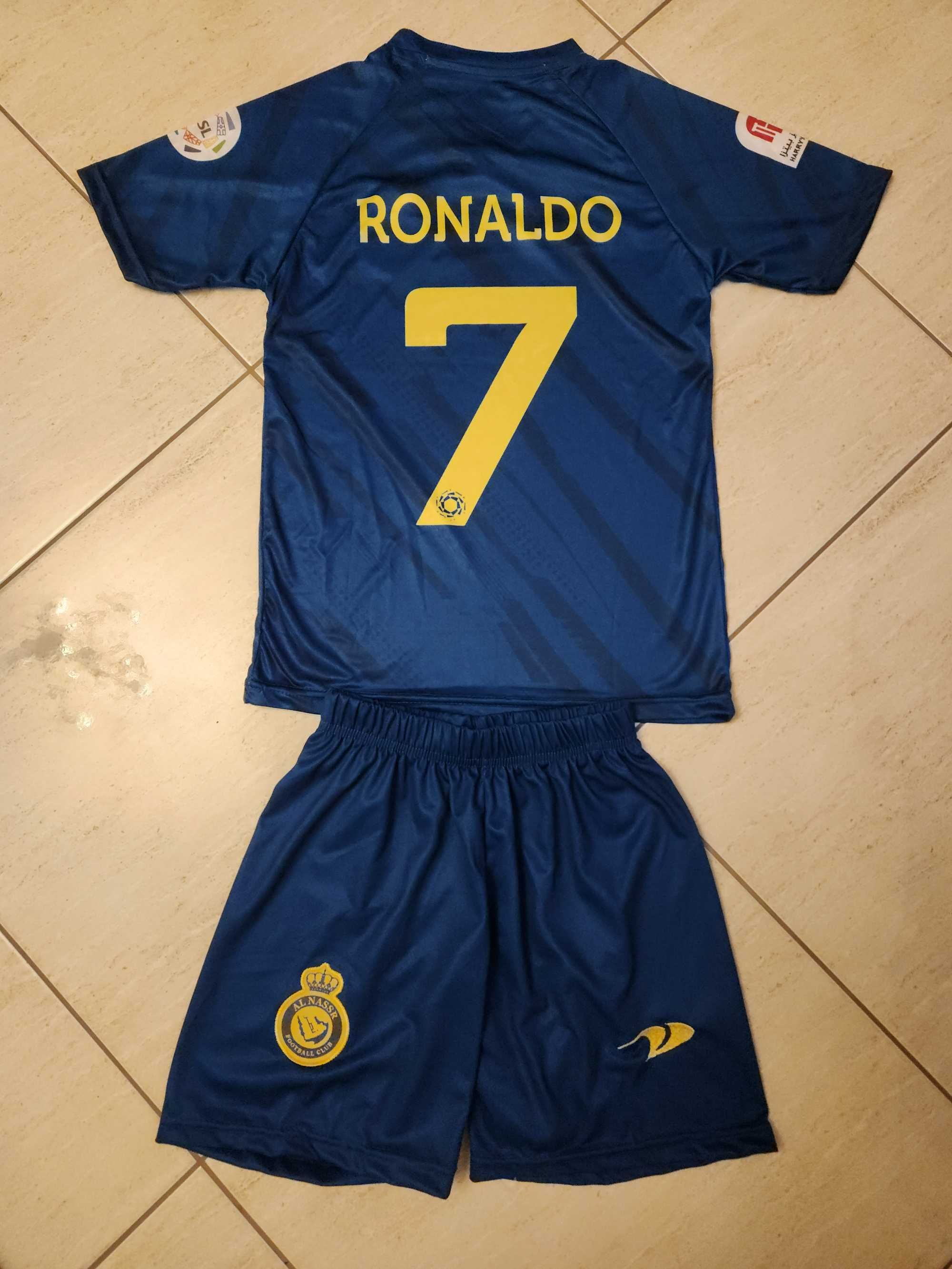 Роналдо + калци Син цвят Детски екип Ал Насър Ronaldo екип с чорапи