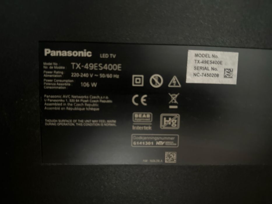 Tv Panasonic smart TX49 ES 400 E 125 cm