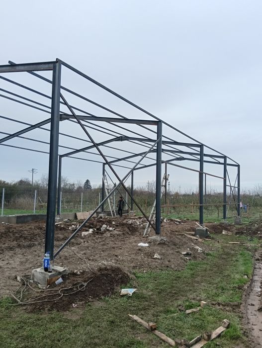Structură metalică pentru hale, șoproane metalice noi în stoc, disponi