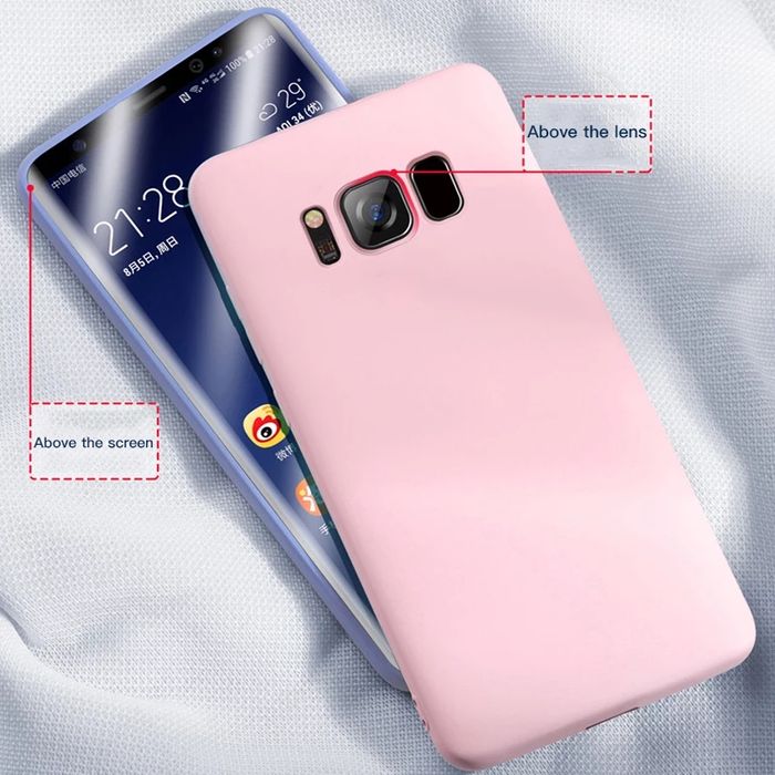 Husa antisoc silicon cu microfibra in interior Samsung S8 / S8 Plus