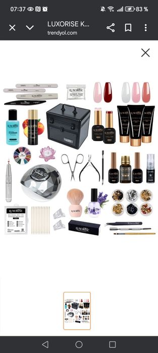 Kit unghii folosit foarte putin