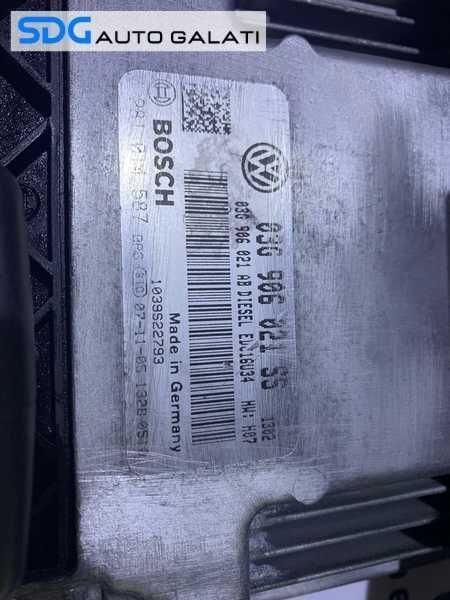Kit Pornire Complet ECU Calculator Motor Cip Cheie si Imobilizator Skoda Octavia 2 2.0 TDI BMM 2004 - 2013 Cod 03G906021SS 0281014587 [L4411]