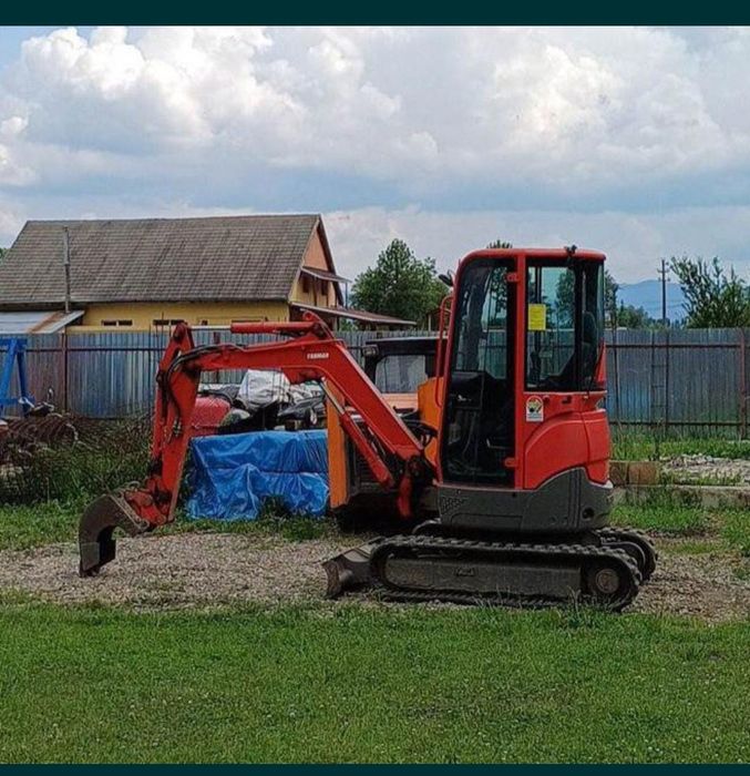 Închiriez mini excavator 3t și camioneta basculabila Prahova și Ilfov