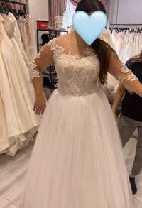 Свадебное платье plus size)