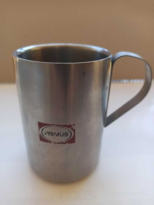 Set PRIMUS (cană + tacâmuri + brichetă) pt  camping/backpaking