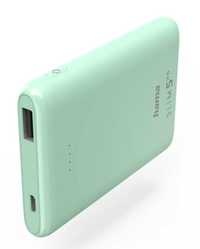 Външна батерия/power bank/ Hama SLIM 5HD, 5000mAh, зелен, 1x micro-USB