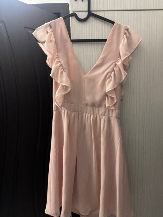 Розова официална  рокля