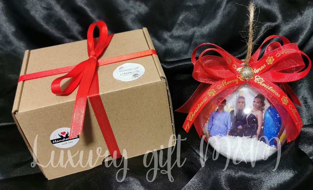 Промо цена - Коледна топка със снимка