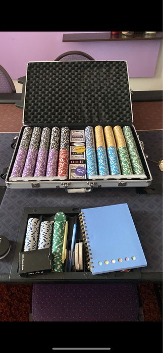 Set fise de poker profesional 1000 fise cash games/ turneu