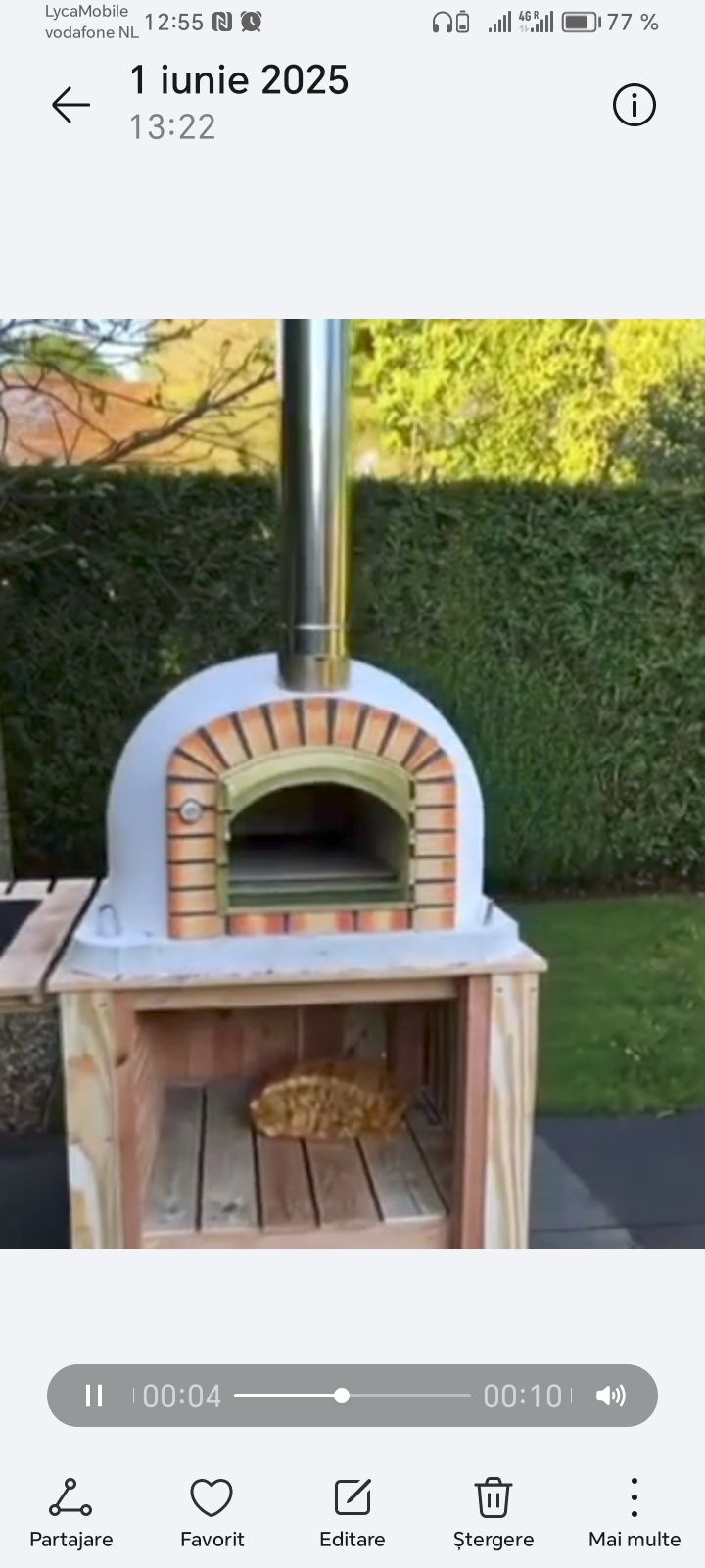 Cuptor de pizza pentru grădină