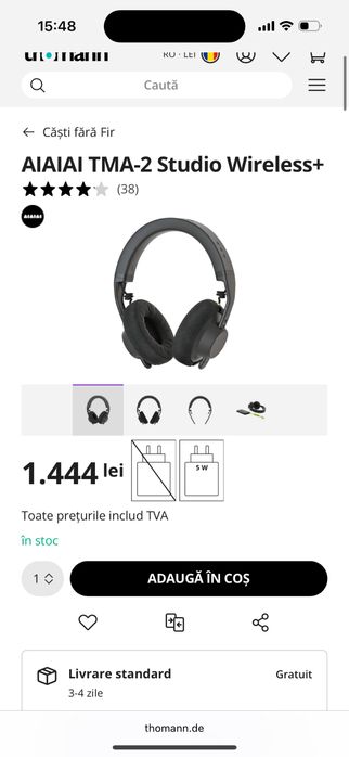 Casti AIAIAI TMA-2 Studio Wireless+ / bose/ bang olufsen/ apple