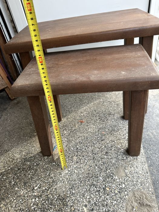 Лот дървени столчета