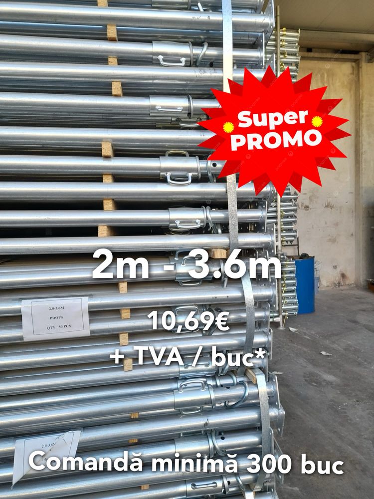 Super Promo: Popi Metalici zincati 2m - 3.6m