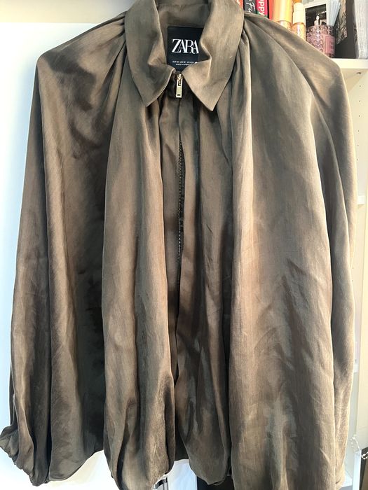 ZARA БОМБЪР ЯКЕ, цвят каки, есенно яке, размер S/M
