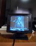 Vintage colectie televizor sport mic alb negru portabil Inno HIT TV130