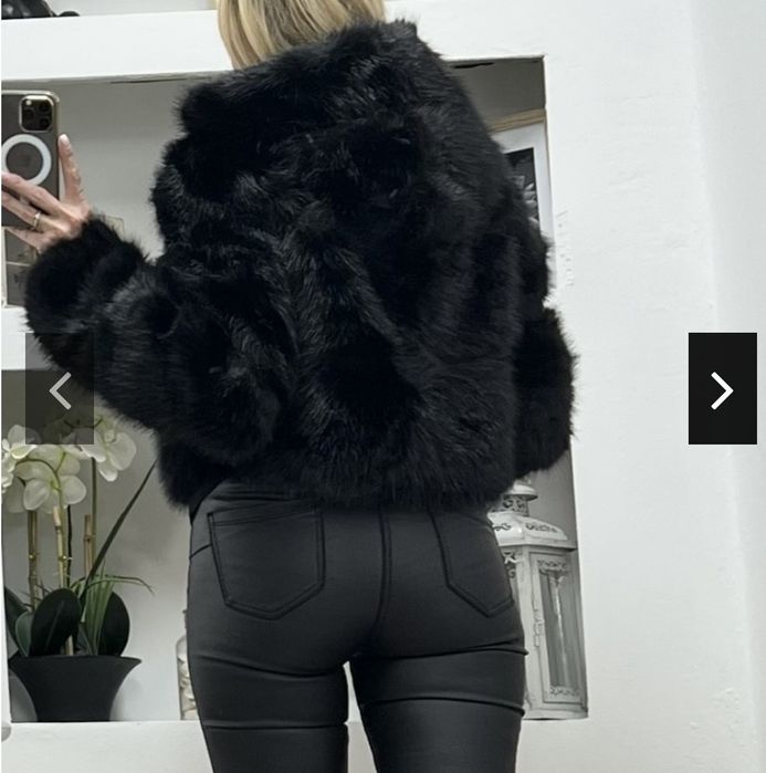 Къси якета с еко косъм