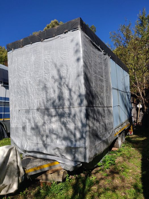 Remorca suprastructura inox cu pod rulant