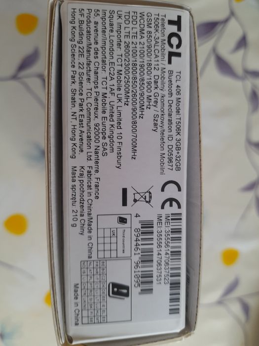 Нов мобилен  TCL гаранция