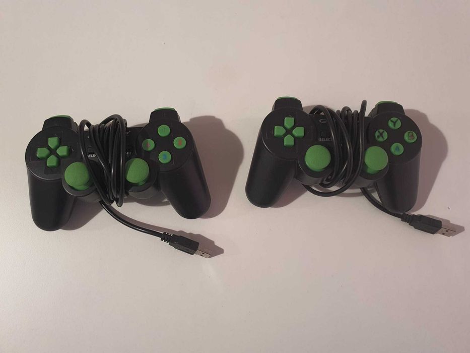Set 2 controllere USB Esperanza (verde/negru), funcționale 100%