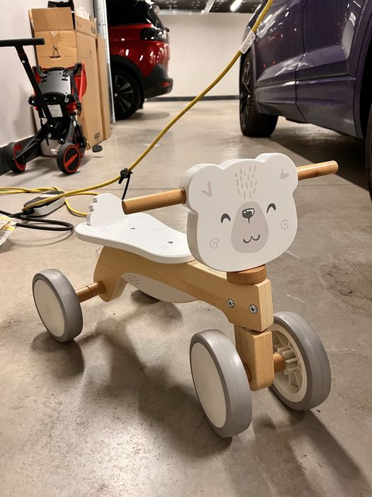 Дървено колело / четириколка 1+