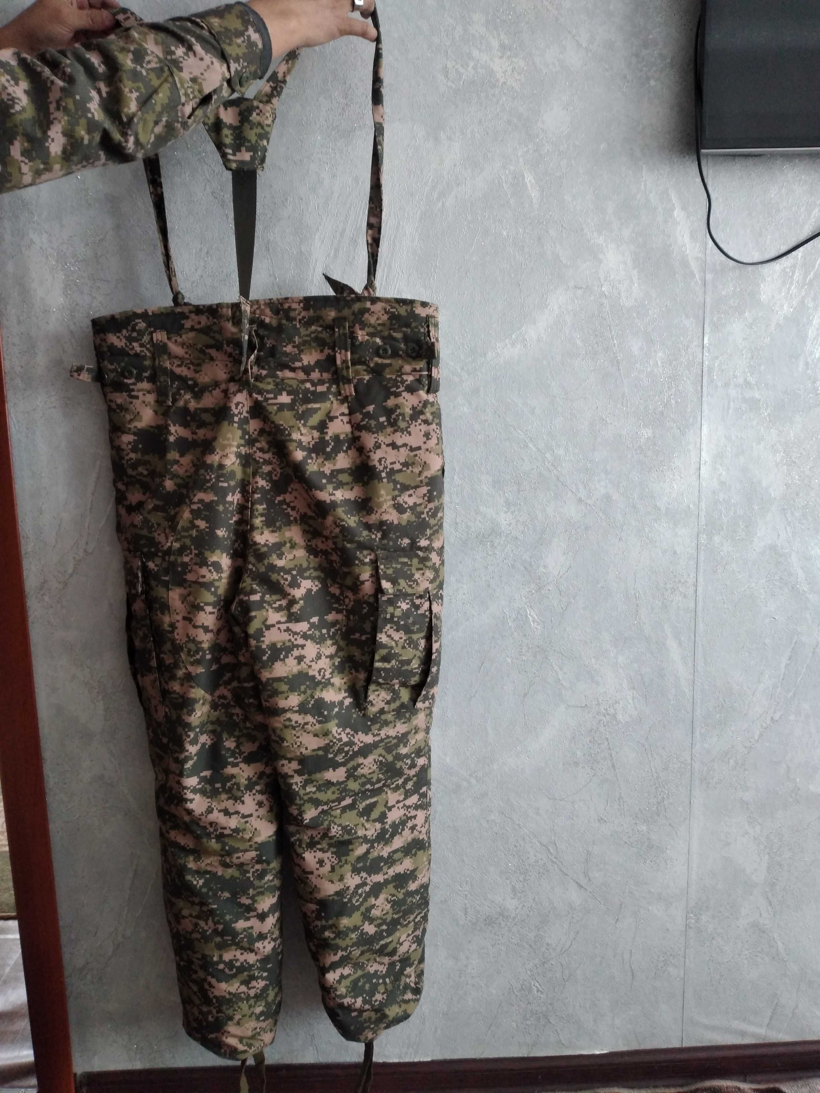теплый ватник военный