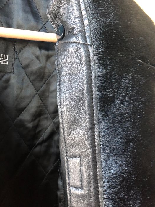 Продавам мъжко дълго кожено яке / манто, размер XXL