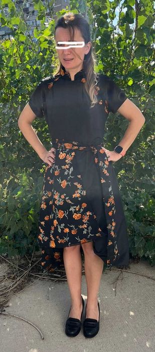 Rochita unicat Amaryllis creatoare Cristina Cernei