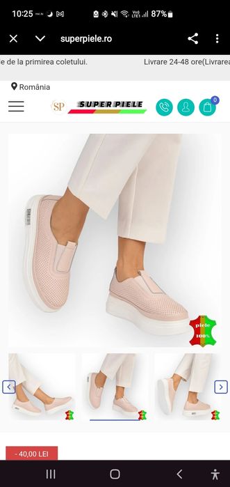 Vând pantofi piele naturala marimea 38
