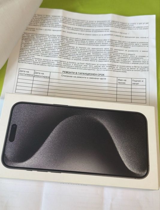 КАТО НОВ 256GB iPhone 15 Pro Max Yettel Гаранция 2026 Black / Черен