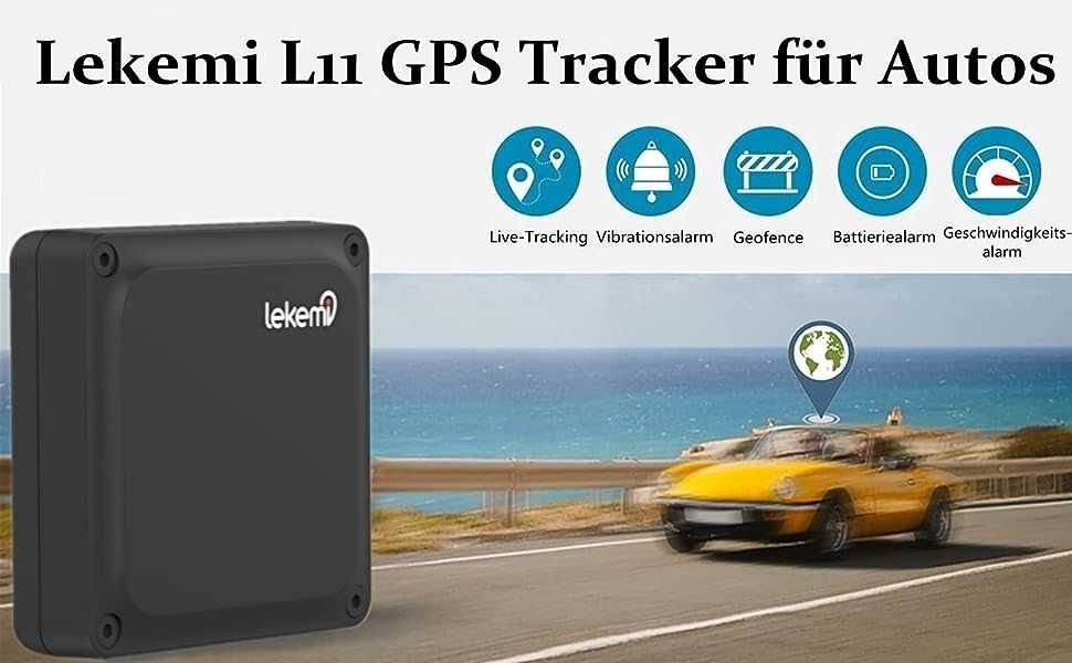 L11 GPS тракер за кола с безплатно приложение, магнит и батерия 6000mA