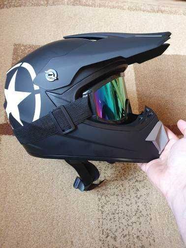 Casti moto off road/atv/enduro   +ochelari cadou